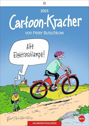 Peter Butschkow: Cartoon-Kracher Halbmonatskalender 2025