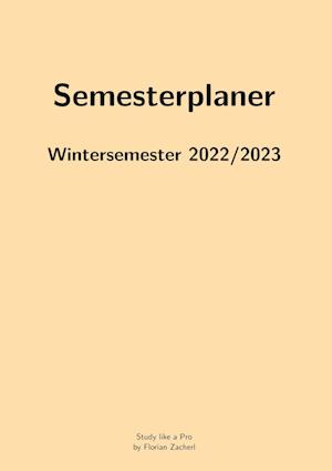 Pro-Semesterplaner (S, beige)