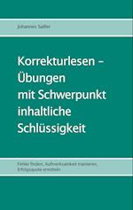 Korrekturlesen - Übungen mit Schwerpunkt inhaltliche Schlüssigkeit