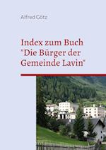 Index zum Buch "Die Bürger der Gemeinde Lavin"