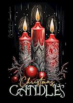 Christmas Candles Coloring Book for Adults