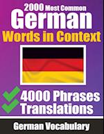 2000 Most Common German Words in Context | 4000 Phrases with Translation