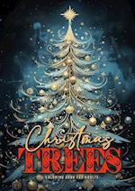 Christmas Trees Coloring Book for Adults