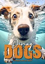 Diving Dogs Coloring Book for Adults