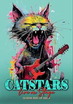 Catstars live on Stage Coloring Book for Adults