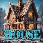 Gingerbread Houses Coloring Book for Adults