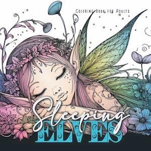 Sleeping Elves Coloring Book for Adults