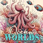 Ocean Worlds Coloring Book for Adults