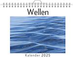 Wellen - (Wandkalender 2025, Kalender DIN A4 quer, Monatskalender im Querformat mit Kalendarium, das perfekte Geschenk)