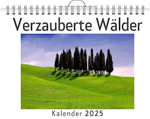 Verzauberte Wälder - (Wandkalender 2025, Kalender DIN A4 quer, Monatskalender im Querformat mit Kalendarium, das perfekte Geschenk)