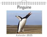 Pinguine - (Wandkalender 2025, Kalender DIN A4 quer, Monatskalender im Querformat mit Kalendarium, das perfekte Geschenk)