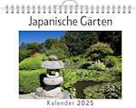 Japanische Gärten - (Wandkalender 2025, Kalender DIN A4 quer, Monatskalender im Querformat mit Kalendarium, das perfekte Geschenk)