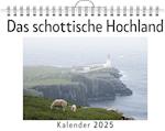 Das schottische Hochland - (Wandkalender 2025, Kalender DIN A4 quer, Monatskalender im Querformat mit Kalendarium, das perfekte Geschenk)