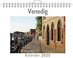 Venedig - (Wandkalender 2025, Kalender DIN A4 quer, Monatskalender im Querformat mit Kalendarium, das perfekte Geschenk)