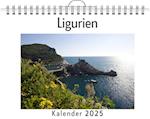 Ligurien - (Wandkalender 2025, Kalender DIN A4 quer, Monatskalender im Querformat mit Kalendarium, das perfekte Geschenk)