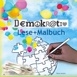 Demokratie Lese-Malbuch