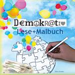 Demokratie Lese-Malbuch