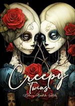 Creepy Twins Coloring Book for Adults