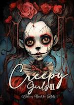 Creepy Girls Coloring Book for Adults 2