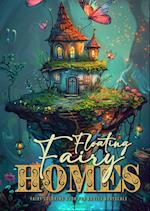 Floating Fairy Homes Fairy Coloring Book for Adults Grayscale