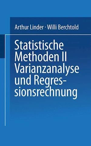 Statistische Methoden II Varianzanalyse Und Regressionsrechnung