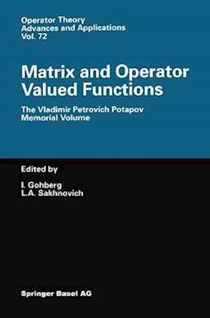 Matrix and Operator Valued Functions