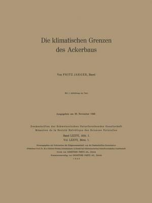 Die klimatischen Grenzen des Ackerbaus