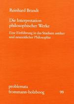 Die Interpretation Philosophischer Werke