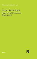Hegel in Berichten seiner Zeitgenossen