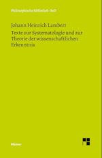 Texte Zur Systematologie Und Zur Theorie Der Wissenschaftlichen Erkenntnis