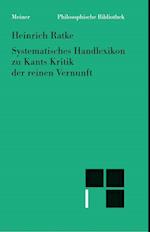 Systematisches Handlexikon zu Kants Kritik der reinen Vernunft