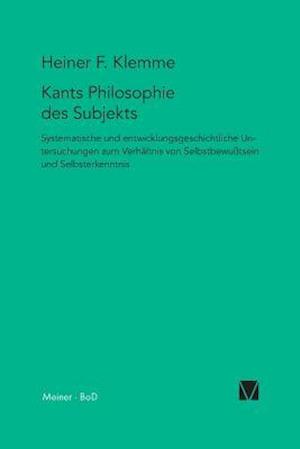 Kants Philosophie Des Subjekts