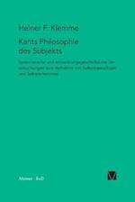 Kants Philosophie Des Subjekts