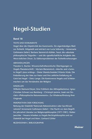 Hegel-Studien / Hegel-Studien Band 18 (1983)