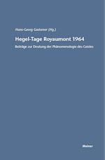 Hegel-Tage Royaumont 1964