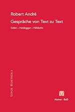 Gespräche von Text zu Text. Celan - Heidegger - Hölderlin