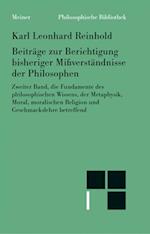 Beiträge zur Berichtigung bisheriger Mißverständnisse der Philosophen (II)