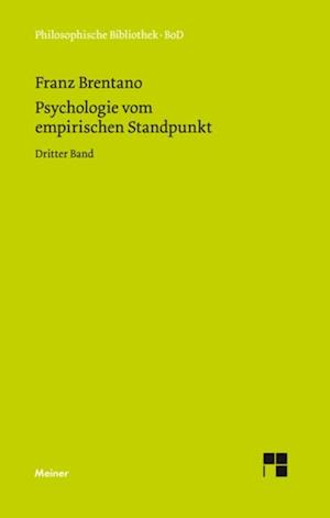Psychologie vom empirischen Standpunkt. Dritter Band