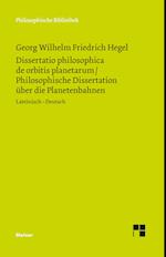 Dissertatio philosophica de orbitis planetarum. Philosophische Dissertation über die Planetenbahnen