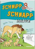 Schnipp Schnapp Malbuch. Wilde Tiere. Was steckt dahinter?