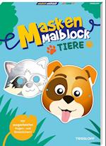 Masken-Malblock.Tiere