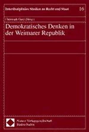 Demokratisches Denken in Der Weimarer Republik