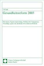 Gesundheitsreform 2003