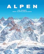 Alpen. Die Kunst der Panoramakarte