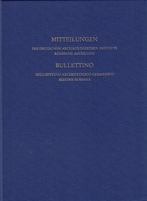 Mitteilungen Des Deutschen Archaologischen Instituts, Romische Abteilung