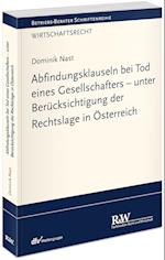 Abfindungsklauseln bei Tod eines Gesellschafters - unter Berücksichtigung der Rechtslage in Österreich