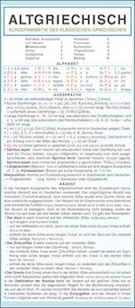 Altgriechisch - Kurzgrammatik des klassischen Griechischen. Die komplette Grammatik anschaulich und verständlich dargestellt