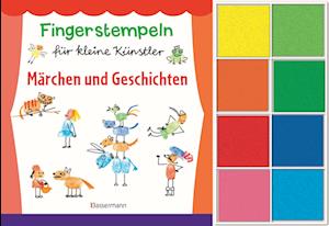 Fingerstempeln für kleine Künstler-Set. Märchen und Geschichten selber stempeln und erzählen.