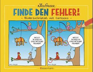 Finde den Fehler - Bildersuchrätsel mit Cartoons