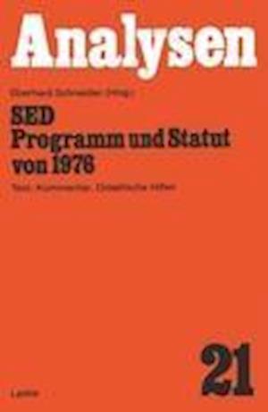 SED — Programm und Statut von 1976
